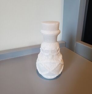 White Jade Crystal Skull Bottle